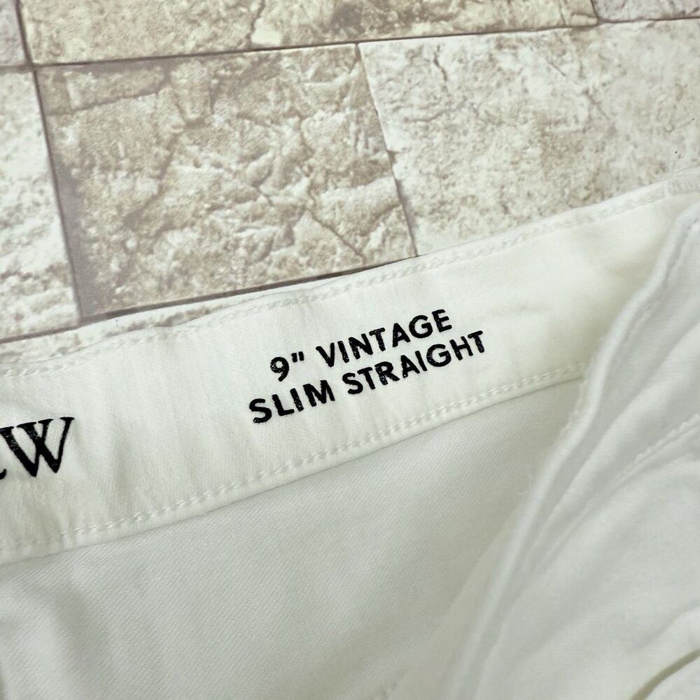 Crew Women's Jeans Sz 29P Slim-Straight Denim | Vintage Wash White - Picture 14 of 16